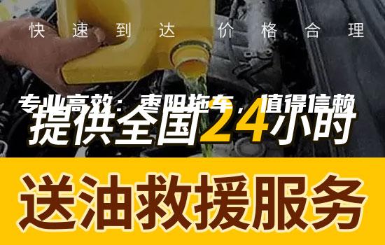 专业高效：枣阳拖车，值得信赖