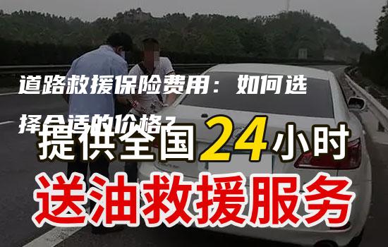 道路救援保险费用：如何选择合适的价格？