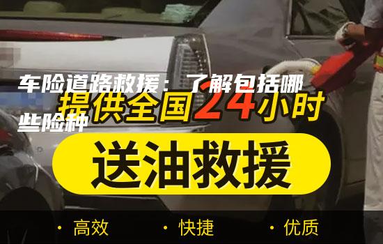 车险道路救援：了解包括哪些险种