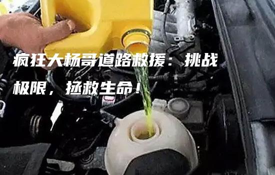 疯狂大杨哥道路救援：挑战极限，拯救生命！