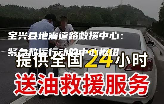 宝兴县地震道路救援中心：紧急救援行动的中心枢纽